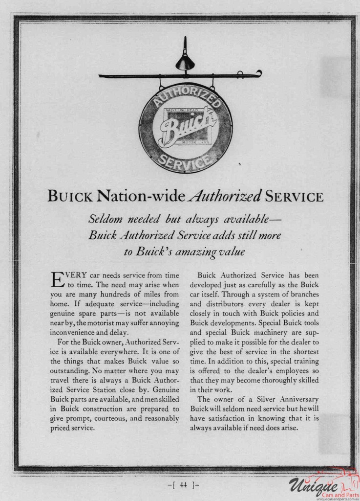 1929 Buick Silver Anniversary Brochure Page 23